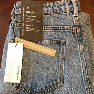 High waisted, non stretch jeans